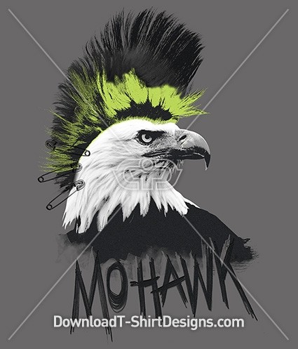Mohawk Punk Eagle Bird