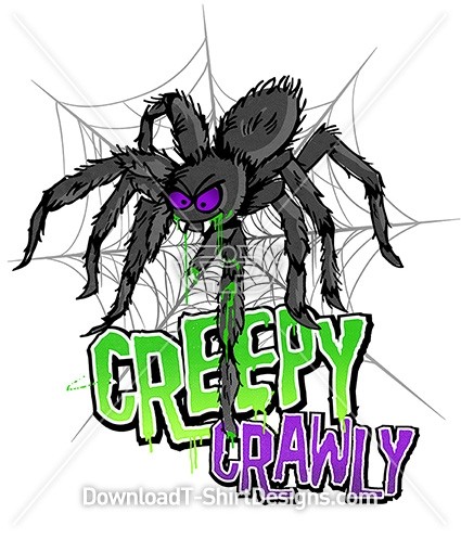 Creepy Crawly Monster Spider Slime Web
