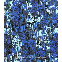 Distorted Blue Abstract Snake Skin Seamless Pattern