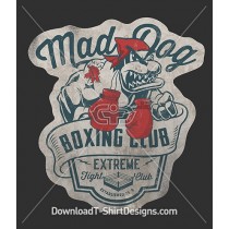 Vintage Mad Bull Dog Boxing Club Boxing Gloves